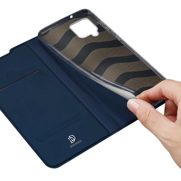 DUX DUCIS Skin Pro Holster Cover mit Flip Cover für Samsung Galaxy A42 5G blau