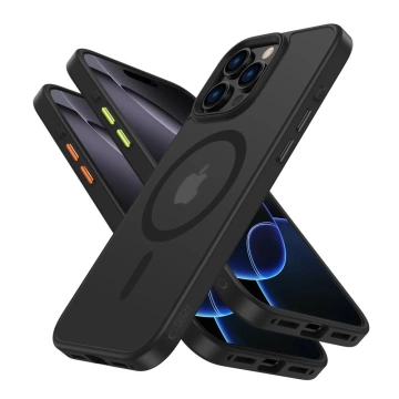iPhone 16 Pro Tech-Protect MagMat MagSafe Case 3er-Set Mattschwarz