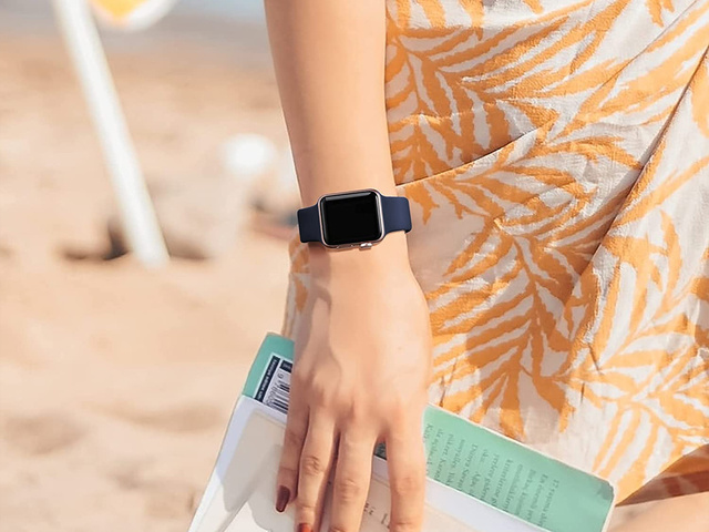 Sportowy pasek Alogy silikonowy do Apple Watch 38/40/41mm Granatowy