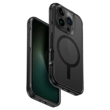 Etui UNIQ Combat für iPhone 16 Pro 6,3" Magclick Charging Czarny/Carbon Black