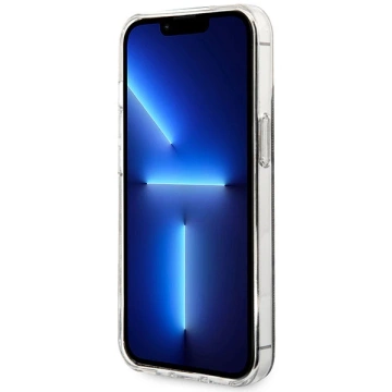 Zestaw Guess GUBPP13XH4EACSW Hülle Ladegerät iPhone 13 Pro Max braun/braun Hartschale 4G Print MagSafe