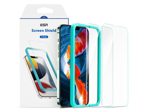 2x Szkło hartowane ESR Screen Shield do Apple iPhone 13 Mini Clear