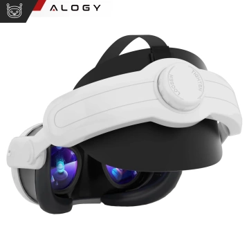 Regulowana Opaska Pasek wymienny do Meta Quest 3 Alogy Elite Strap Biały