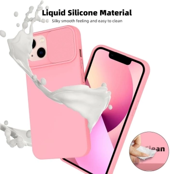 SLIDE-Hülle für Apple iPhone 15 Plus, hellrosa
