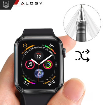 2x Hydrogel Alogy Hydrogel Schutzfolie für Smartwatch für Apple Watch SE (44mm)