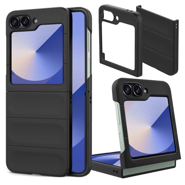 Etui ochronne na telefon MagicShield obudowa plecki case do Samsung Galaxy Z Flip 6 Czarne
