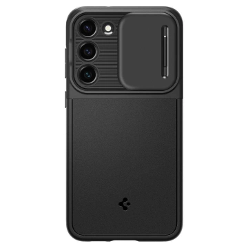 Etui Spigen Optic Armor für Samsung Galaxy S23 Schwarz