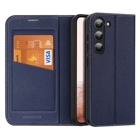 Etui ochronne Dux Ducis Skin X2 do Samsung Galaxy S23+ pokrowiec z klapką portfel podstawka niebieskie
