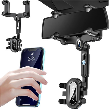 Autotelefonhalter für den Rückspiegel eines Autos Alogy Mirror Car Holder Schwarz