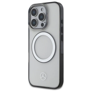 Etui Mercedes für iPhone 16 Pro Max 6,9" MagSafe Transparent Hardcase Gedrucktes Logo