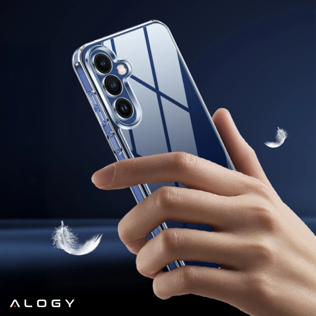 Etui Przezroczyste do Samsung Galaxy S25 Plus, Podwyższone Krawędzie, Idealne Dopasowanie, PC + TPU, Alogy HybridShield™ Case + SZKŁO HARTOWANE