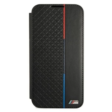 Etui BMW BMBKS22MTRTBK für Galaxy S22 S906 Bücherregal M Collection Triangles czarny/black