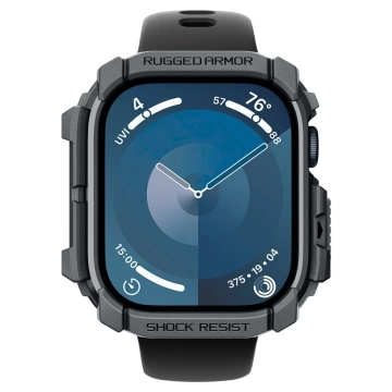Apple Watch 10 Hülle (46 mm) Dunkelgrau Spigen Rugged Armor