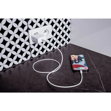 Forcell Ladegerät 20W USB-C PD QC 4.0 Lightning-Kabel für iPhone 12 13 14