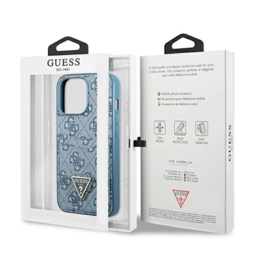 Etui Guess GUHCP13LP4TPB für iPhone 13 Pro / 13 6,1" Hardcase 4G Triangle Logo Cardslot