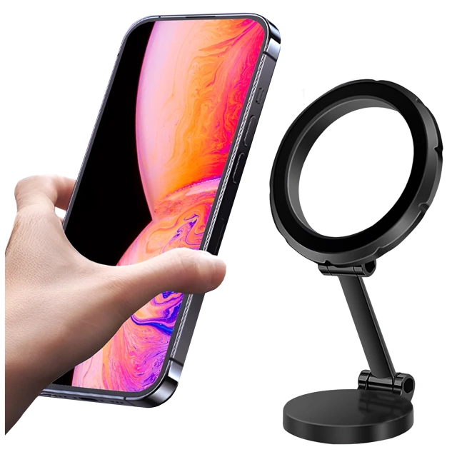 Uchwyt samochodowy na telefon do MagSafe Uchwyt magnetyczny Alogy Car Holder na deskę rozdzielczą do auta Czarny