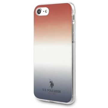 US Polo Gradient Pattern Collection iPhone 7/8/SE 2020 / SE 2022 Handyhülle rot-blau/blau
