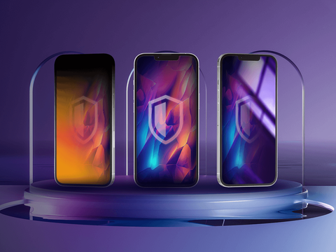 Privacy-Hartglas für Apple iPhone 16 – 3mk Rainbow Privacy