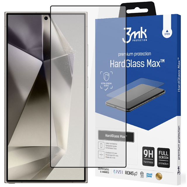 Szkło hartowane do Samsung Galaxy S24 Ultra na ekran 3mk HardGlass Max Black