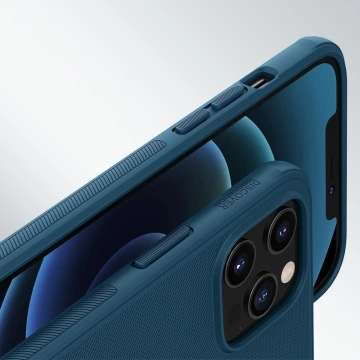 Nillkin Super Frosted Shield gehärtete Hülle für iPhone 12 Pro Max schwarz