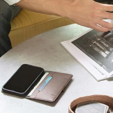 UNIQ Casebook Journa iPhone 12 Pro Max 6.7" grau / dunkelgrau