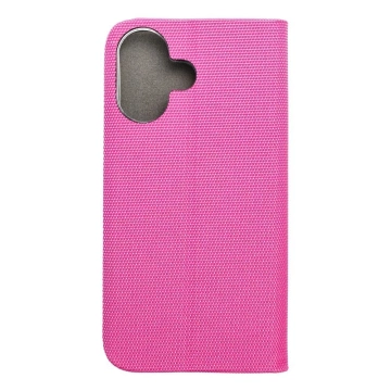 SENSITIVE Book Case für iPhone 16 Rosa mit Ständer