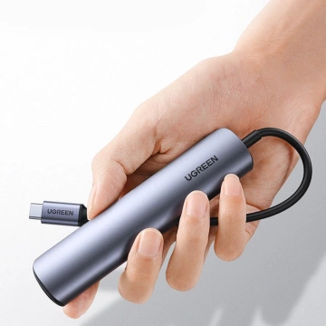 Ugreen Adapter USB Typ C - HDMI / 4 x USB grau (CM417)