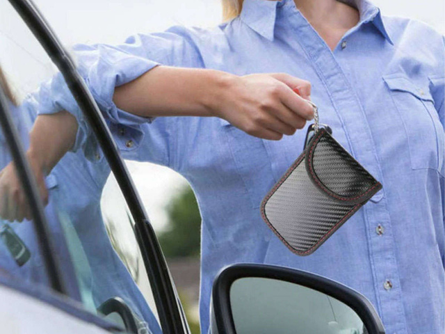 Antykradzieżowe etui x2 na klucze Alogy pokrowiec blokujący sygnał 14x9.5cm