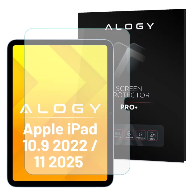 Gehärtetes Glas für Apple iPad 10.9 10 Gen 2022 (A2696/A2757/A2777) Alogy Displayschutz Pro 9H-Loch-Displayschutz