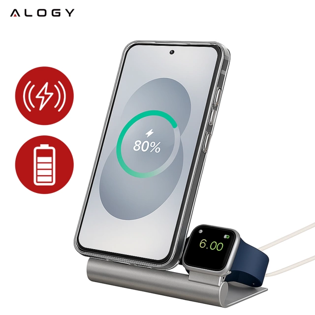 Etui Przezroczyste do Samsung Galaxy S25, Podwyższone Krawędzie, Idealne Dopasowanie, PC + TPU, Alogy HybridShield™ Case + SZKŁO HARTOWANE