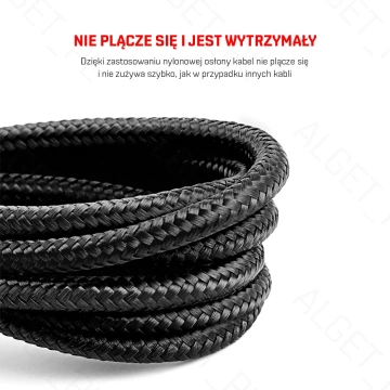 Baseus Cafule Micro-USB 1.5A Nylonkabel 200cm Rot