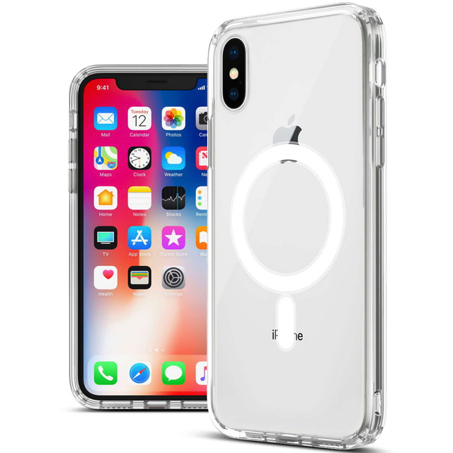 Etui ochronne na telefon Alogy MagSafe Clear Case do Apple iPhone X / XS Przezroczyste + Szkło
