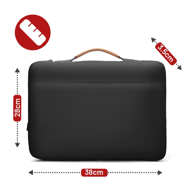 Torba wodoodporna Bange na laptopa do 15.6" – pojemna i wygodna, odporna i oddychająca, miejska i podróżna do pracy i samolotu, unisex – Czarna