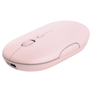 Alogy kabellose Maus, kleine ergonomische Maus für Laptop, PC, Bluetooth, 2,4 GHz, leises Rosa