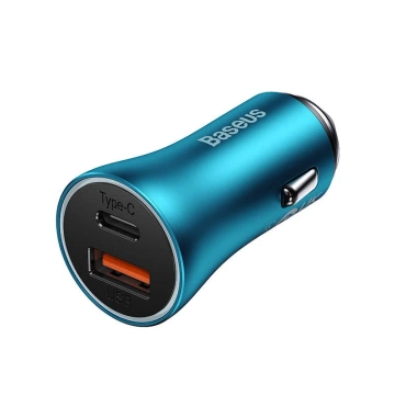 Baseus Golden Contactor Max Autoladegerät, USB USB-C, 60W (blau)