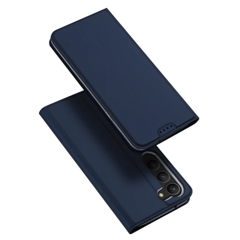 Etui ochronne na telefon Dux Ducis Skin Pro do Samsung Galaxy S23+ pokrowiec z klapką portfel na kartę podstawka niebieskie