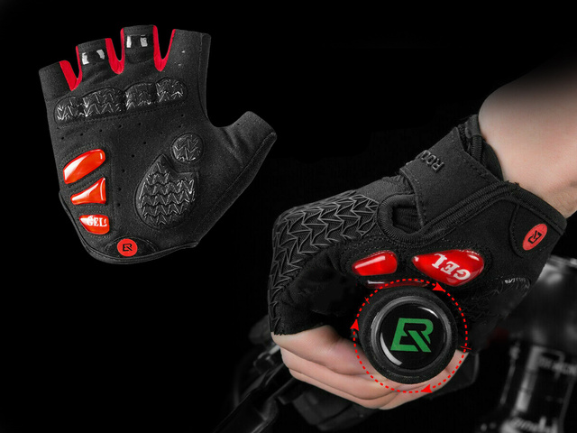 Rękawiczki rowerowe na rower bez palców M RockBros S169BR-M czarne