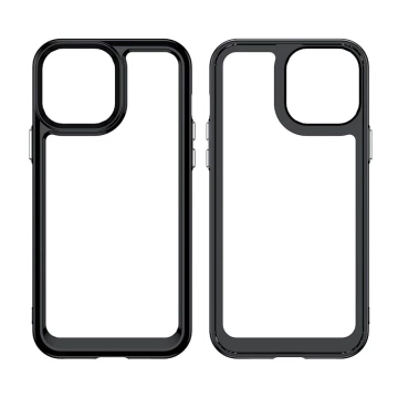 Outer Space Case Hülle für iPhone 13 Pro Max Hardcover mit Gelrahmen Rot