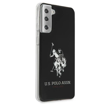 US Polo Shiny Big Logo Handyhülle für Samsung Galaxy S21 schwarz/schwarz