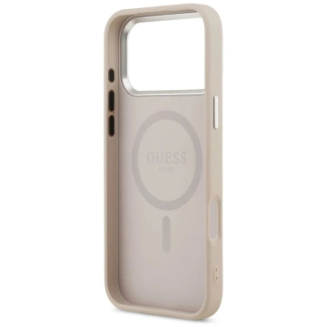 Etui Guess Triangle Logo MagSafe na iPhone 17 Pro - Różowe