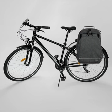 Wozinsky Fahrrad-Kofferraumtasche Fahrradrucksack mit Rahmen 2in1 30l Schwarz (WBB33BK)