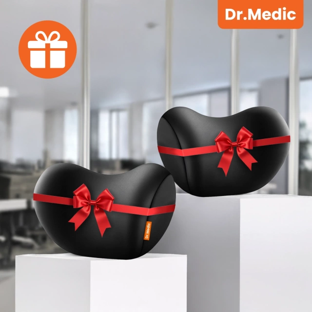 Poduszka do Samochodu pod Głowę Kark Szyję DR.MEDIC ComfortSupport™ Ergonomiczna poduszka na fotel zagłówek krzesło do auta dla kierowcy pasażera