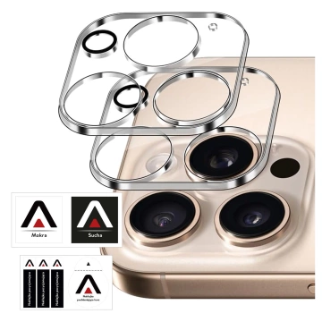 2x Kameralinsenglas für Apple iPhone 16 Pro / 16 Pro Max Alogy Lens Protector Pro Transparent
