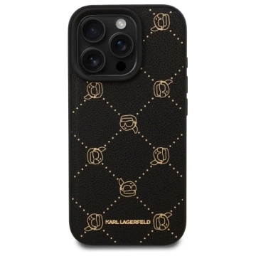 Karl Lagerfeld Hülle für iPhone 16 Pro Max 6,9" Schwarz Magsafe Karl Head