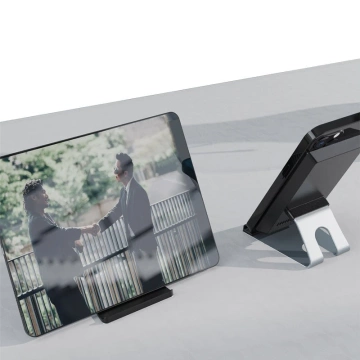 Dudao schnelles kabelloses Ladegerät mit Aluminiumständer 15W schwarz (A10Pro)