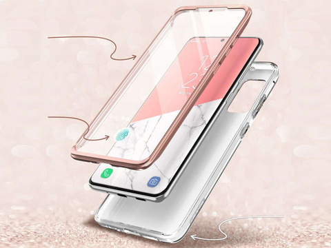 Etui Supcase Cosmo für Samsung Galaxy S20 FE Marble Pink
