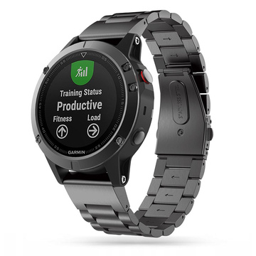 Bransoleta stalowa Stainless do Garmin Fenix 3 / 5X / 3HR / 5X Plus / 6X / 6X Pro / 7X Black