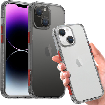 Alogy Protective Case Schutzhülle für Apple iPhone 14 Plus Schwarz und Klarglas