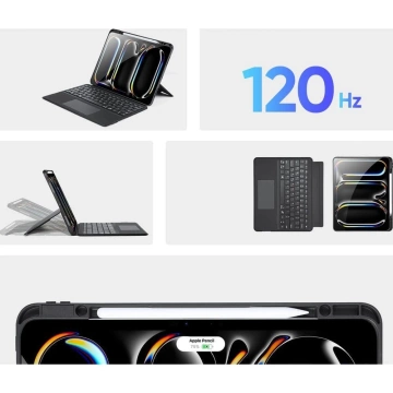Schutzhülle mit Bluetooth-Tastatur für iPad Pro 13 (2024) DUX DUCIS DK Schwarz