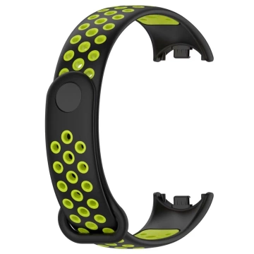 Pasek Softband für Xiaomi Smart Band 8 / 8 NFC Schwarz/Limette